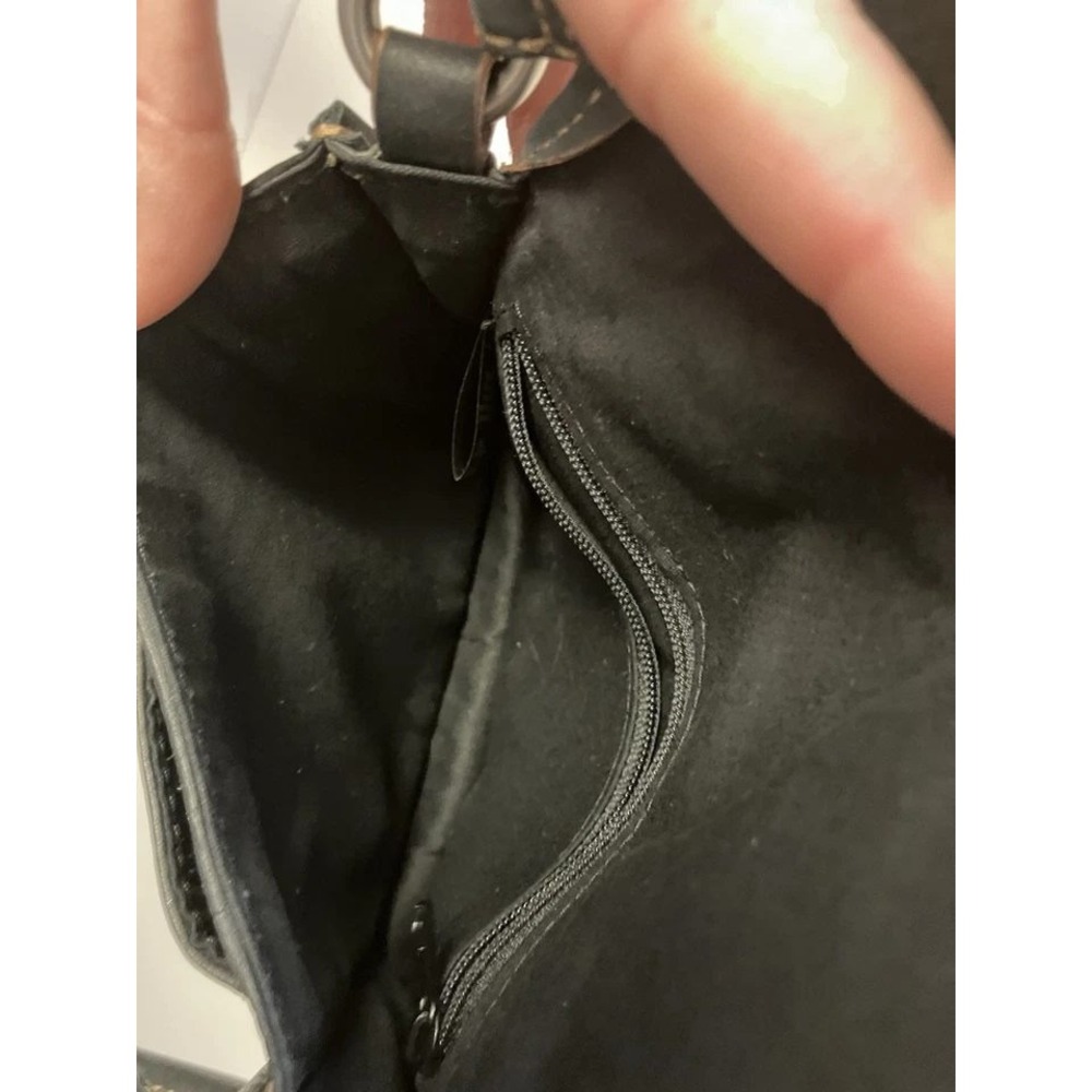 Fossil Maddox Black Leather Crossbody Flap Bag Turn Lock Small Purse - Picture 3 of 5